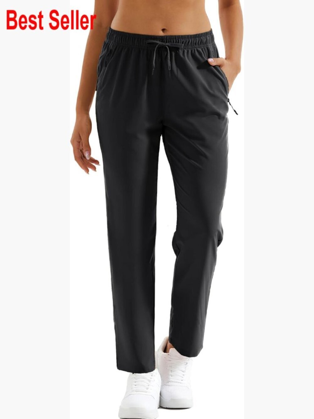 Lightweight Quick Dry UPF 50 Water Resistant Hiking Pants Elastic Waist